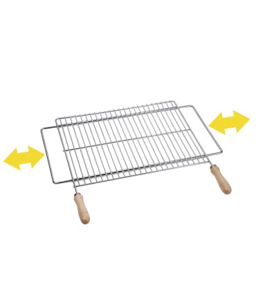 PARRILLA EXTENSIBLE ZINC 70X40 CM