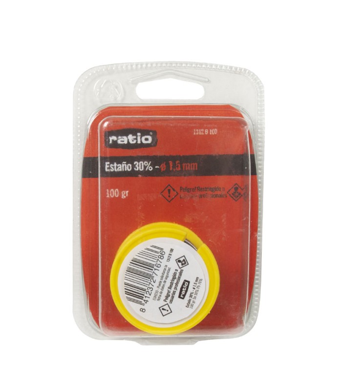 ESTAÑO BOB.30% 1,5MM.100 GR.