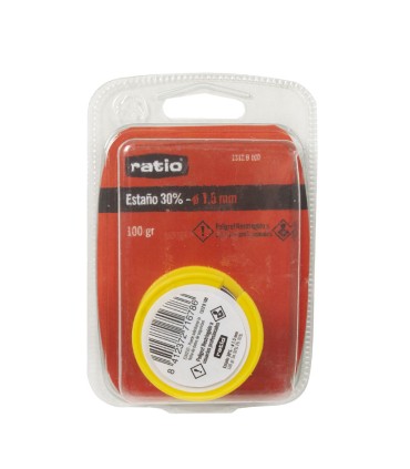 ESTAÑO BOB.30% 1,5MM.100 GR.