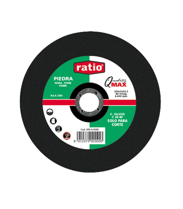 DISCO CORTE PIEDRA 115X2.5X22 RATIO
