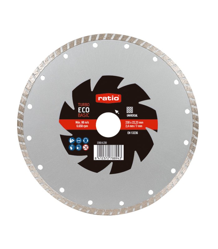 DISCO TURBO UNIV.ECO 230MM.RATIO