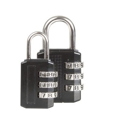 CANDADO DE COMBINACION NEGRO. 30 MM.