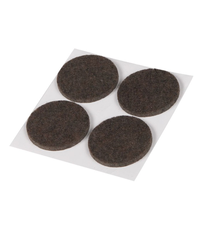 FIELTRO MARRÓN. .4 UDS. Ø 35 MM.