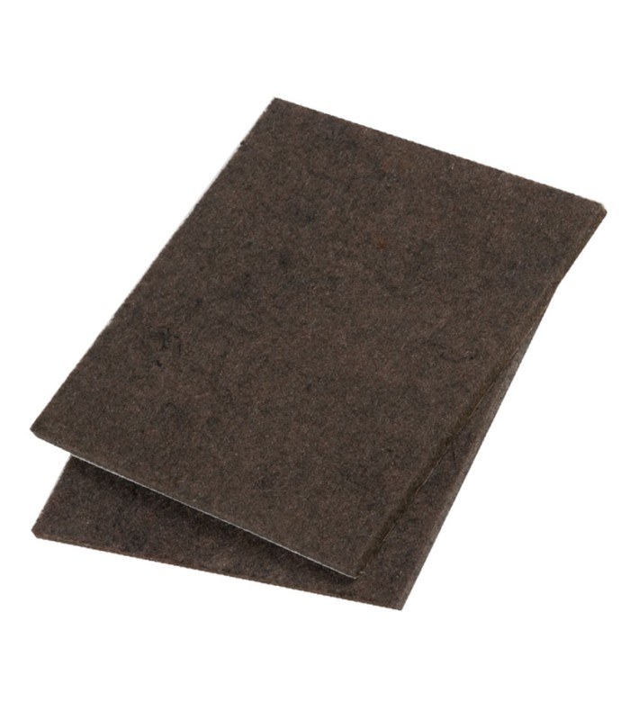 FIELTRO MARRÓN. 2 PLACAS 100x100 MM.