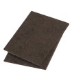FIELTRO MARRÓN. 2 PLACAS 100x100 MM.