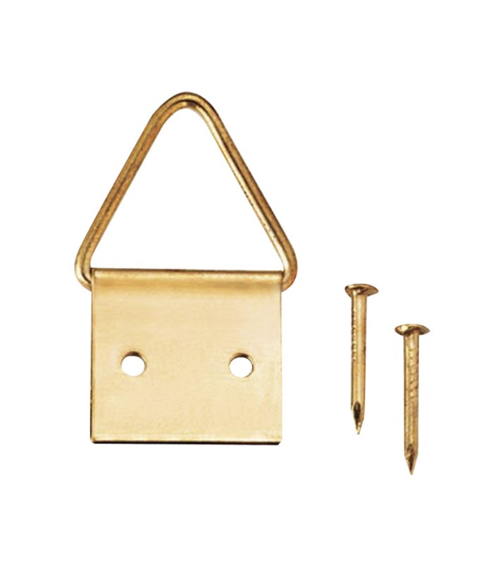 CUELGACUADROS LATÓN 6X6. 12U.EHS