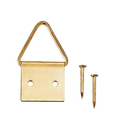 CUELGACUADROS LATÓN 14X14. 6U.EHS