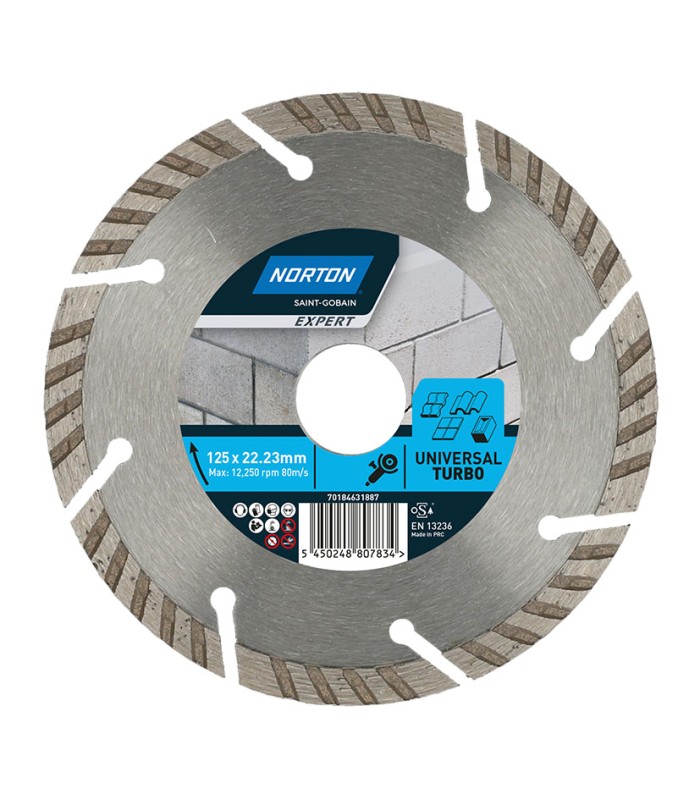 DISCO DIAMANTE TURBO SEGMENTADO 125 MM.