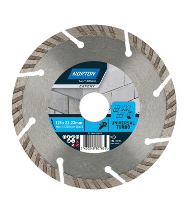 DISCO DIAMANTE TURBO SEGMENTADO 125 MM.