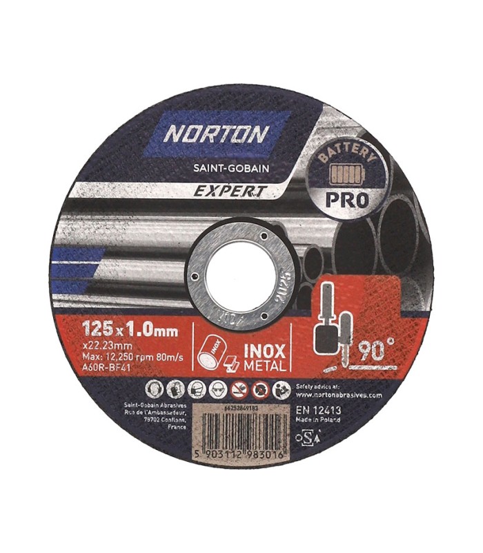 DISCO CORTE INOX/METAL 125X1 MM.