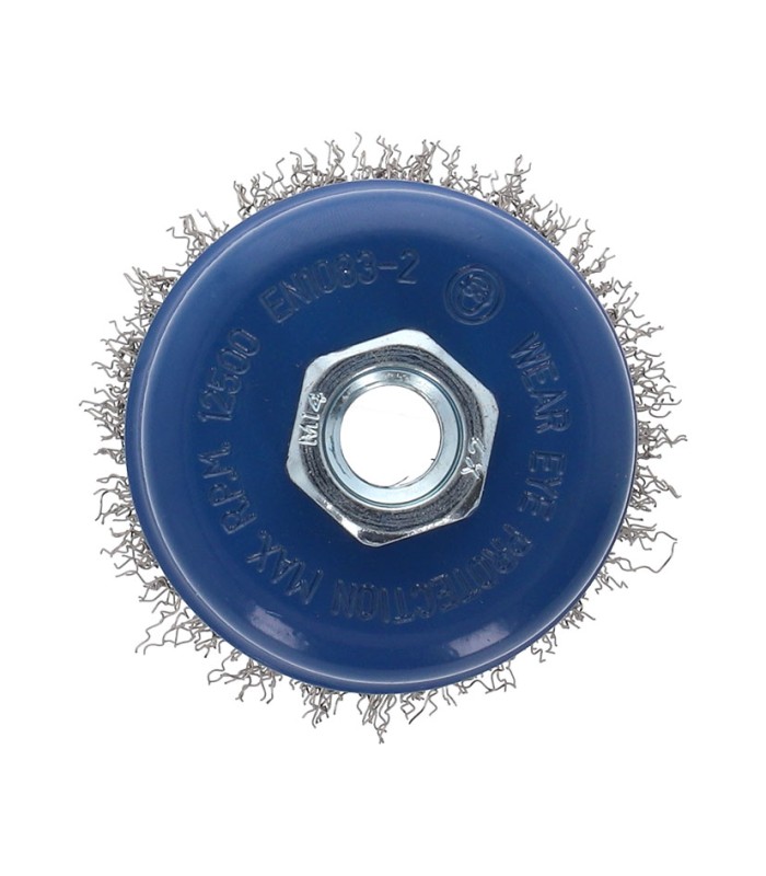 CEPILLO TAZA ALAMBRE ONDULADO INOX.75MM.