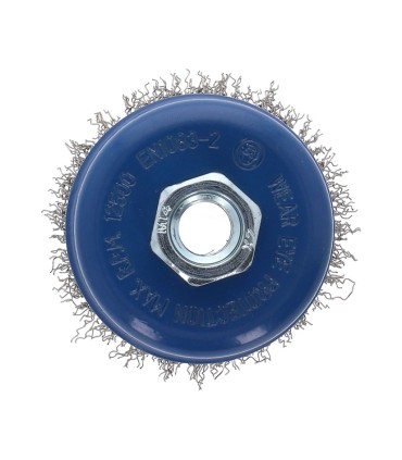 CEPILLO TAZA ALAMBRE ONDULADO INOX.75MM.