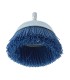 CEPILLO COPA NYLON AZUL 75MM.EJE 6 MM.