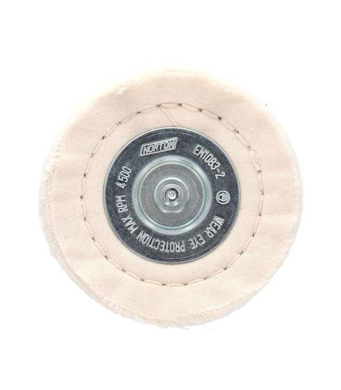DISCO ALGODON PARA PULIDO 100MM.EJE 6 MM