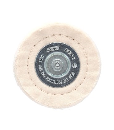 DISCO ALGODON PARA PULIDO 100MM.EJE 6 MM