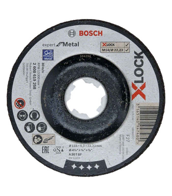 DISCO DESBASTE X-LOCK EXPERT METAL 115X6