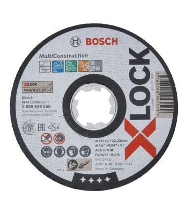 DISCO CORTE X-LOCK MULTICONS.115X1