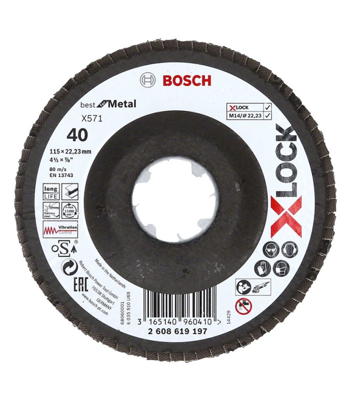 DISCO LAMIN.X-LOCK X571 115MM.CON.FV G40