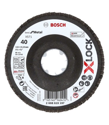 DISCO LAMIN.X-LOCK X571 115MM.CON.FV G40
