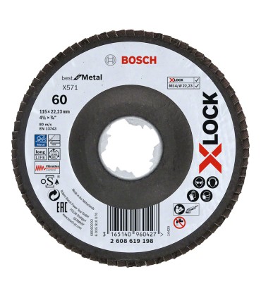 DISCO LAMIN.X-LOCK X571 115MM.CON.FV G60