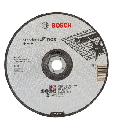 DISCO CORTE STANDARD INOX CONC.230X1.9