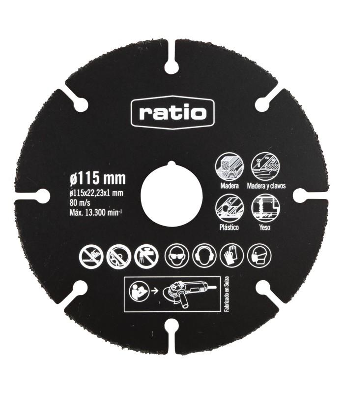 DISCO MULTIWHEEL DE CARBURO 115MM.RATIO