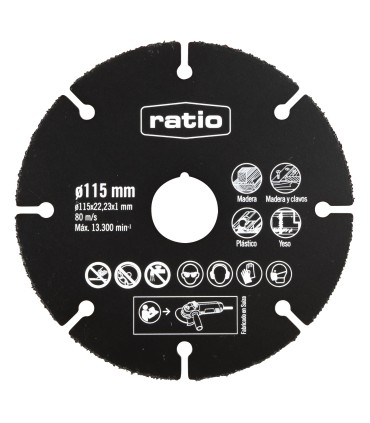 DISCO MULTIWHEEL DE CARBURO 115MM.RATIO