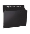 CESTA PUBLIC. ACERO.NEGRO.M.32x9xh31,5CM