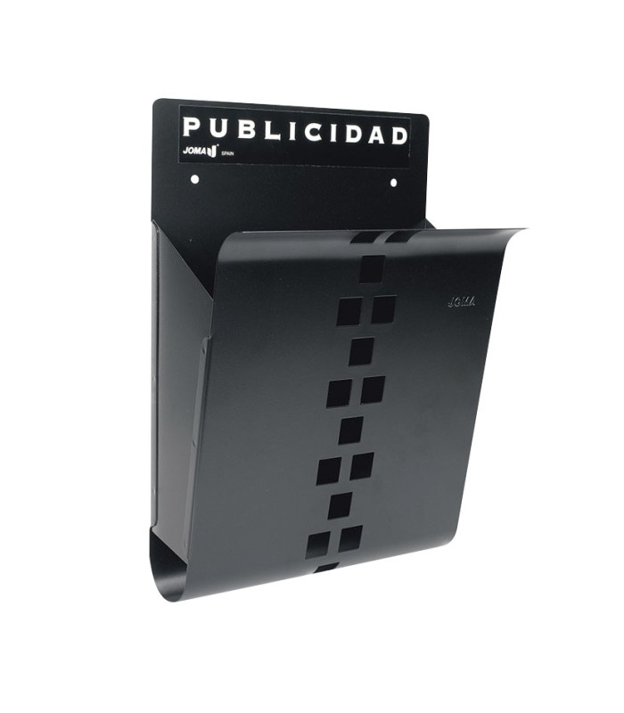 CESTA PUBLIC. ACERO.NEGRO M. 25x9xh37cm.