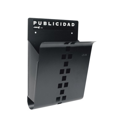 CESTA PUBLIC. ACERO.NEGRO M. 25x9xh37cm.