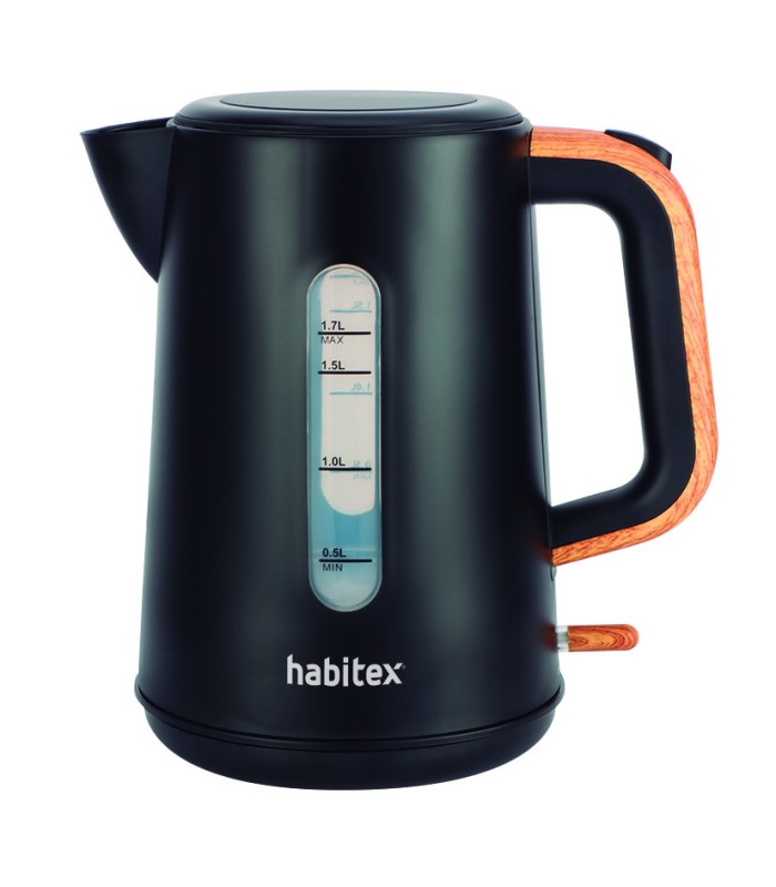 HERVIDOR AGUA 1,7 L NEGRO HABITEX