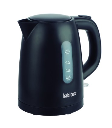 HERVIDOR AGUA 1 L NEGRO HABITEX