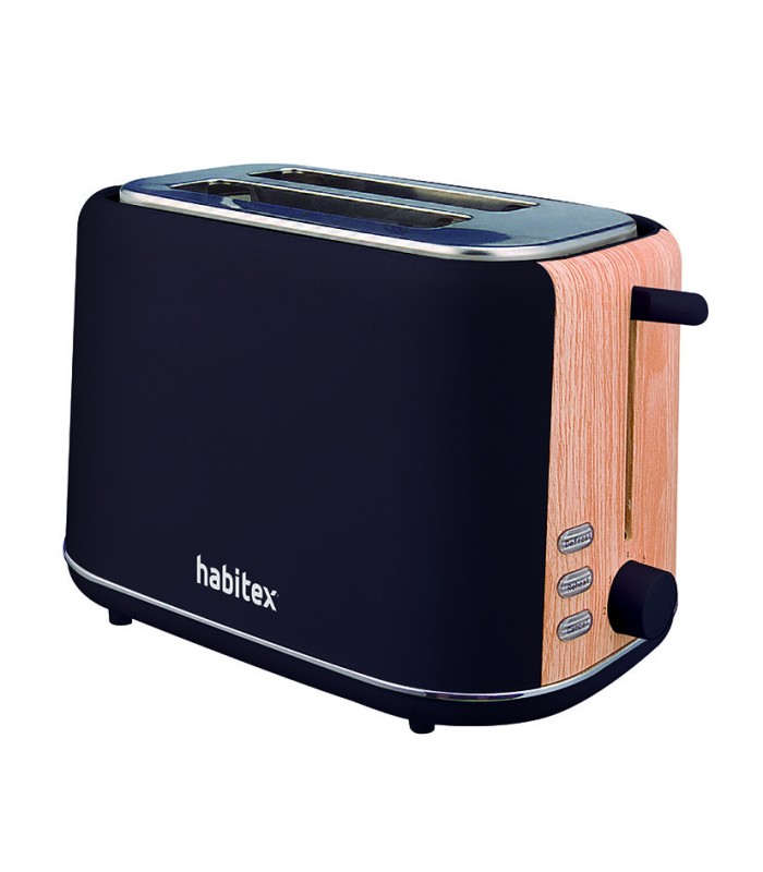 TOSTADOR 2 RANURAS NEGRO HABITEX