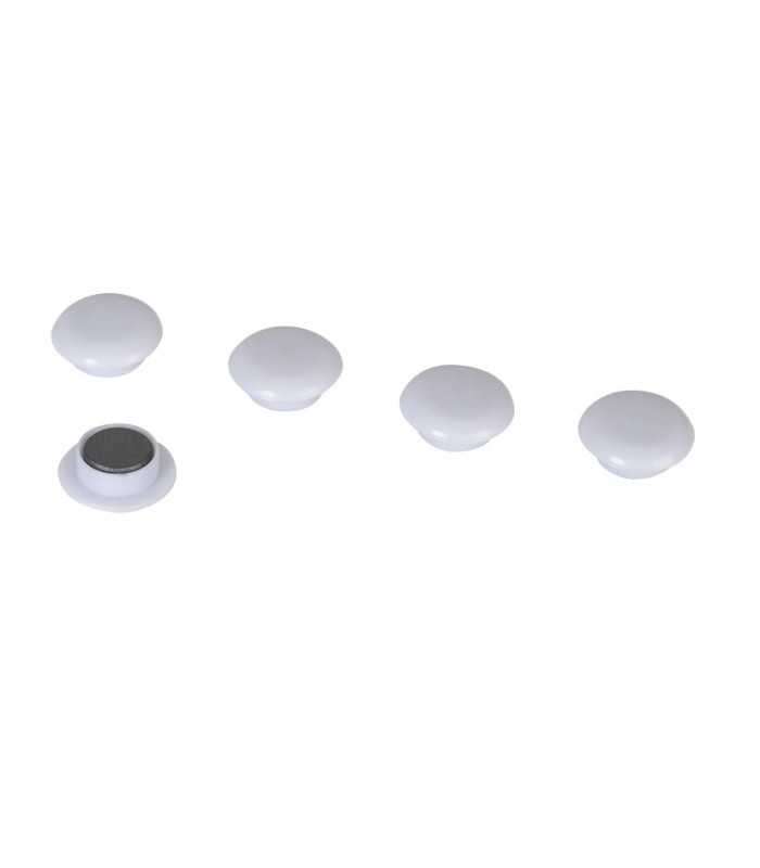 IMAN DECORAT.BLANCO Ø20MM.BLANCO JGO.5