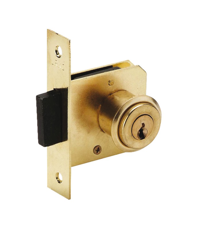 CERRADURA N.22 DE 30 MM LATONADA