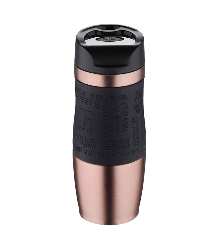 TERMO MUG 400 ML. A.INOX. NEGRO