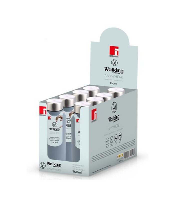 DISPLAY 8 BOTELLAS A. INOX. 750 ML SURT.