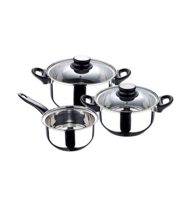 BATERIA COCINA 5P. ACERO INOX PALMA