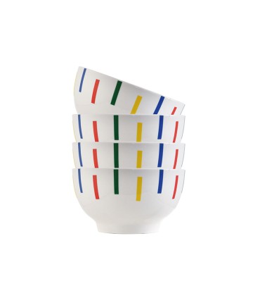 BOL PORCELANA BENETTON 4 UN. 650ML