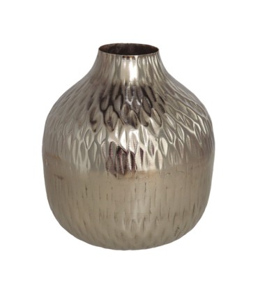 JARRON FLORERO DEC. 22CM TOURS PLATEADO