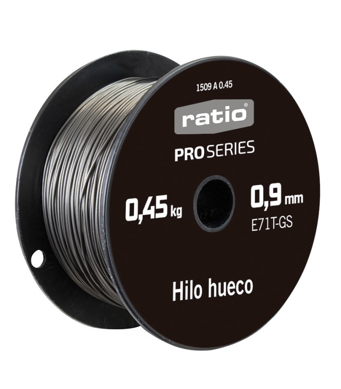 BOBINA HILO HUECO Ø 0,9MMX0,450 KG.RATIO