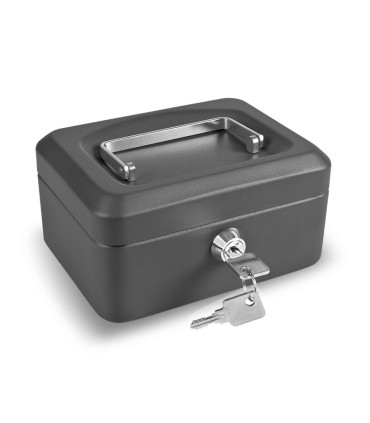 CAJA CAUDAL. C/BAN.NEGRO 15,2.x11,5x8cm.