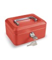 CAJA CAUDAL. C/BAN. ROJO.15,2.x11,5x8cm.