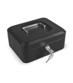 CAJA CAUDAL. C/BAN. NEGRO 20x16xh9cm.