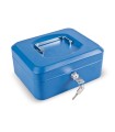 CAJA CAUDAL. C/BAN. AZUL. 20x16xh9 cm.