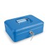 CAJA CAUDAL. C/BAN. AZUL. 25x18xh9  cm.