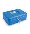 CAJA CAUDAL. C/BAN. AZUL. 25x18xh9  cm.