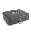 CAJA CAUDAL. C/BAN. NEGRO 30x24xh9cm.
