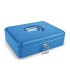CAJA CAUDAL. C/BAN. AZUL 30x24xh 9  cm.