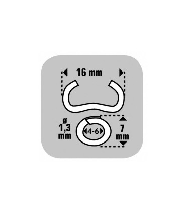 GRAPAS OMEGA 16 GALV.ESTUCHE 1250 GRAPAS